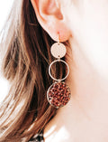 Flirt Alert Earrings (Pink/Maroon Mix)