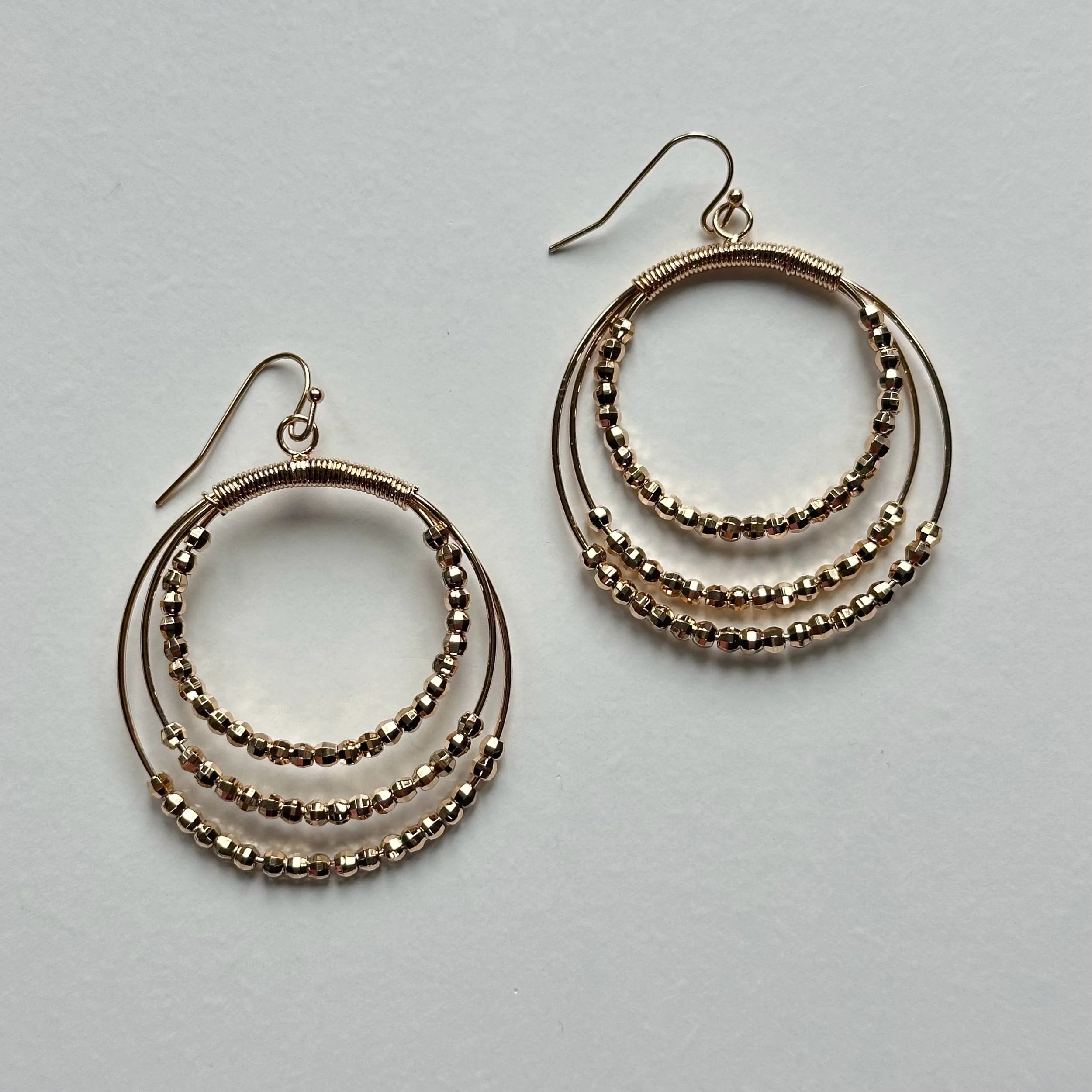 Trilogy Earrings (Gold)