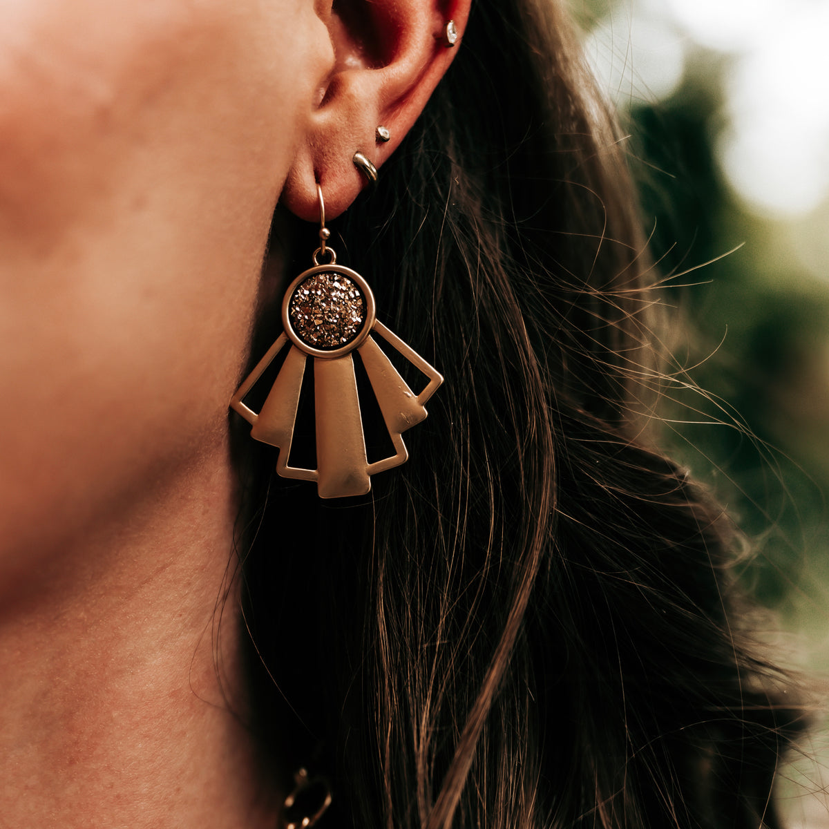 Crushed Earrings (Gold)