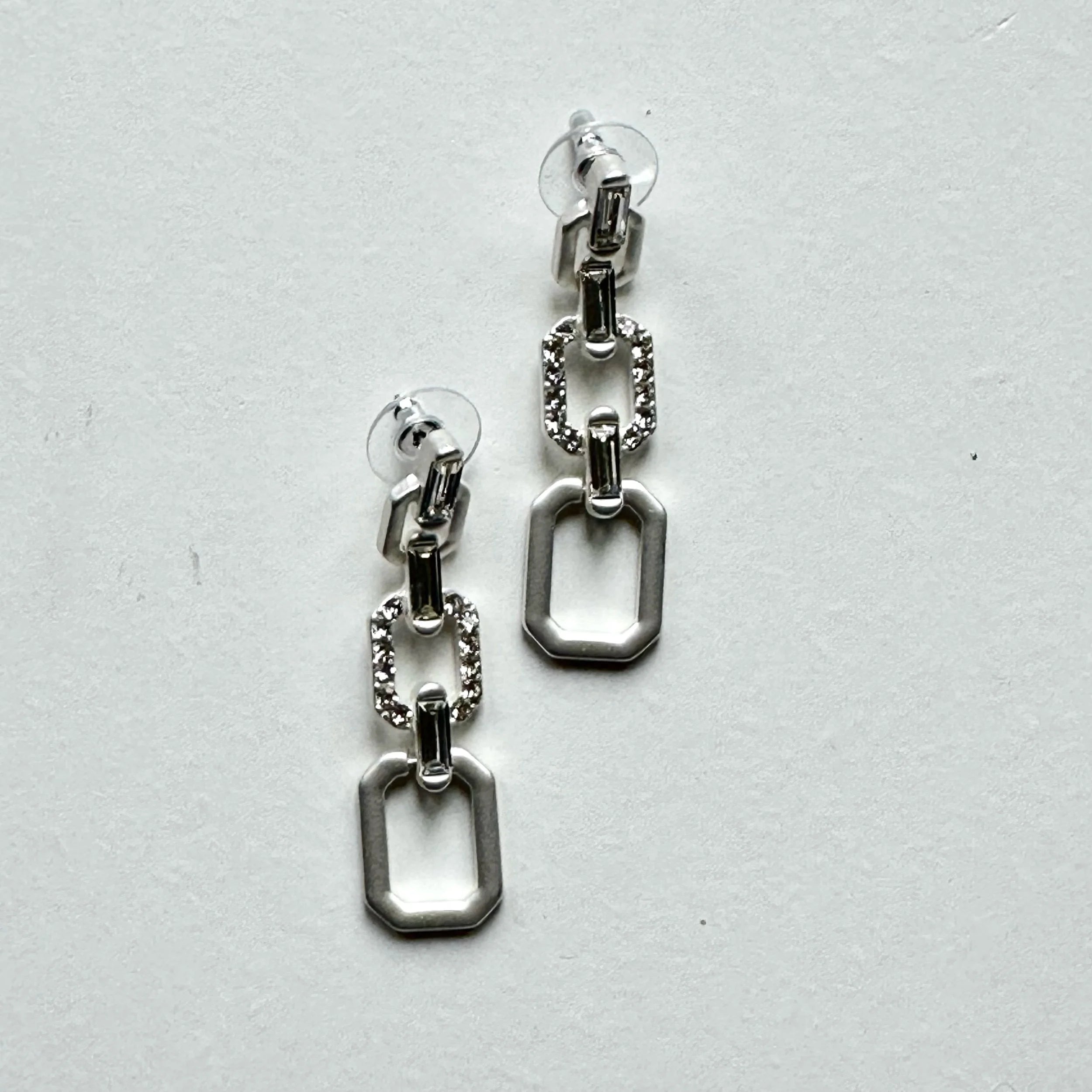 Parallel Light Earrings (Silver)