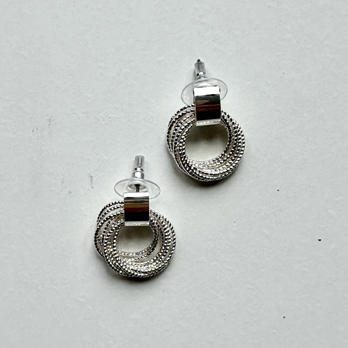 Modern Balance Earrings (Silver)