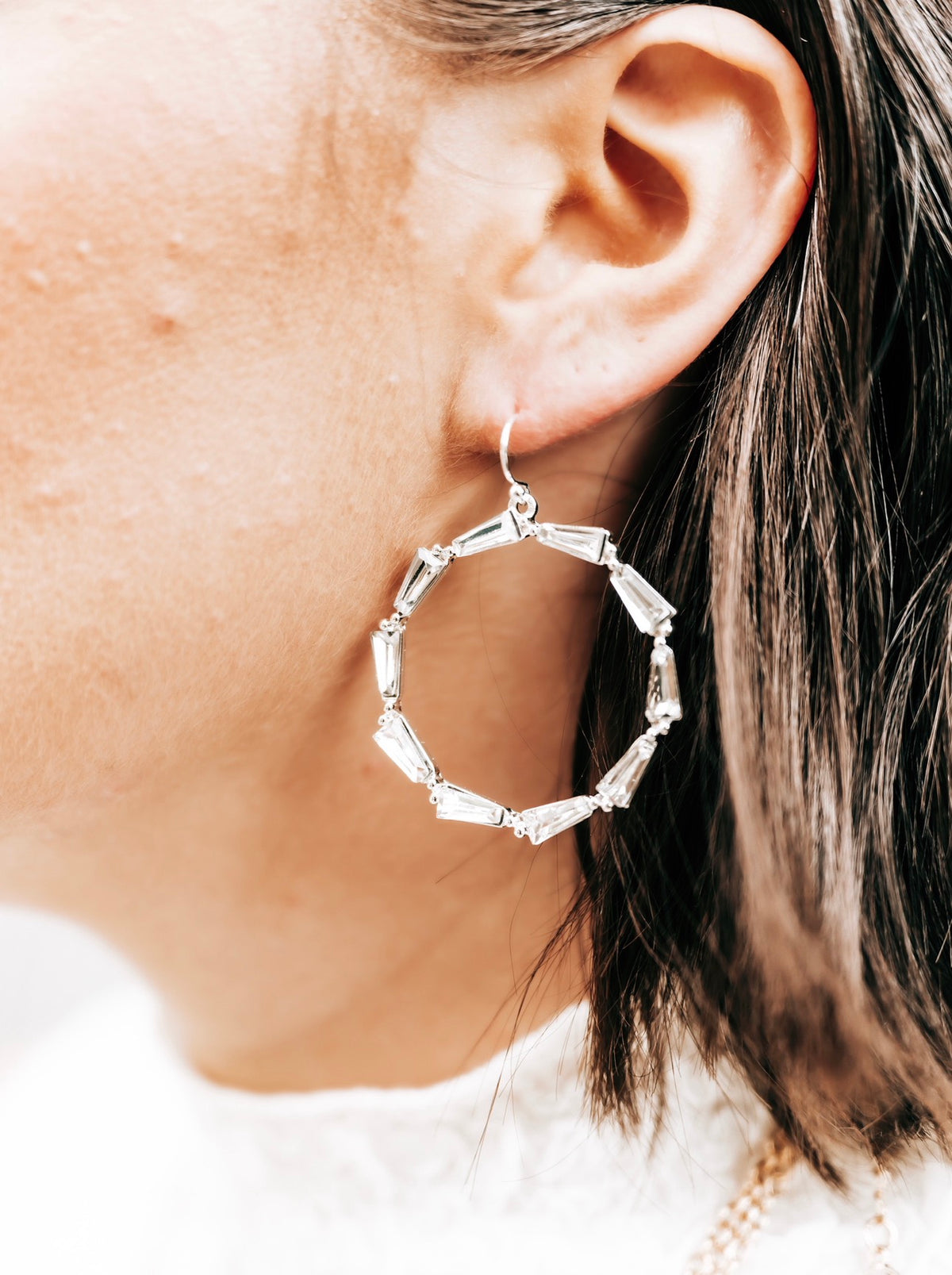 Downtown Dazzle Earrings (Silver)