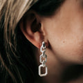 Parallel Light Earrings (Silver)