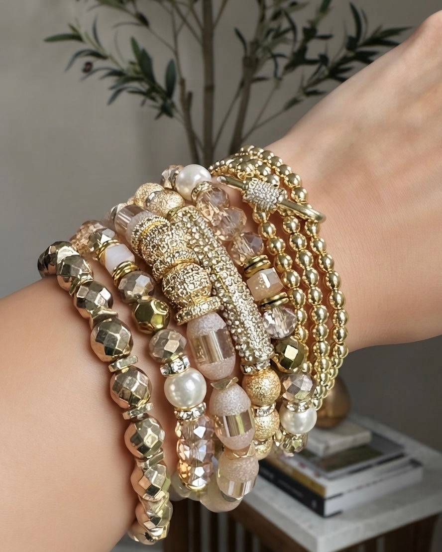 Chrome Couture Stackables (Gold)
