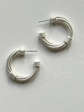 Wrapped Up Hoops (Silver)