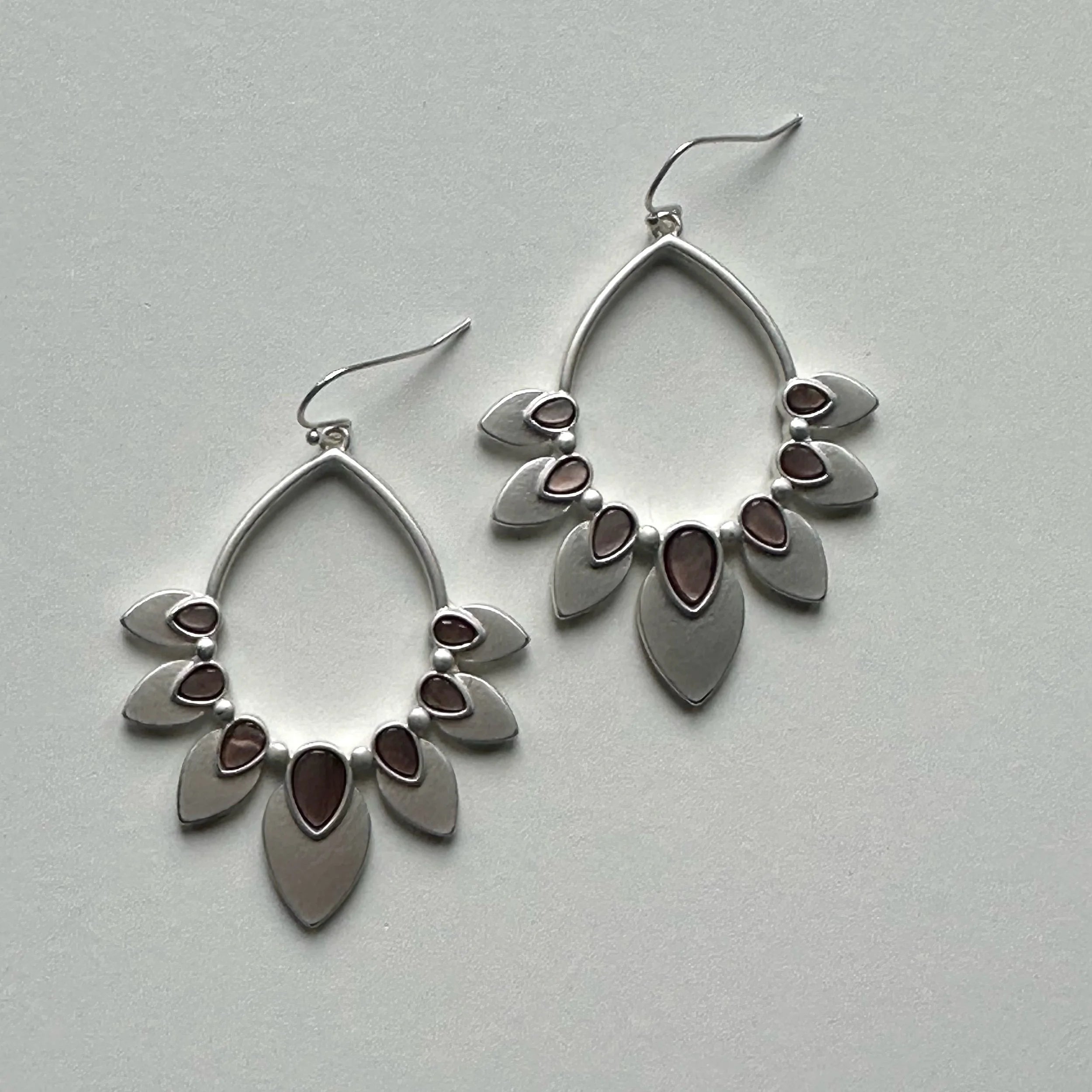 Petal Pusher Earrings (Silver)