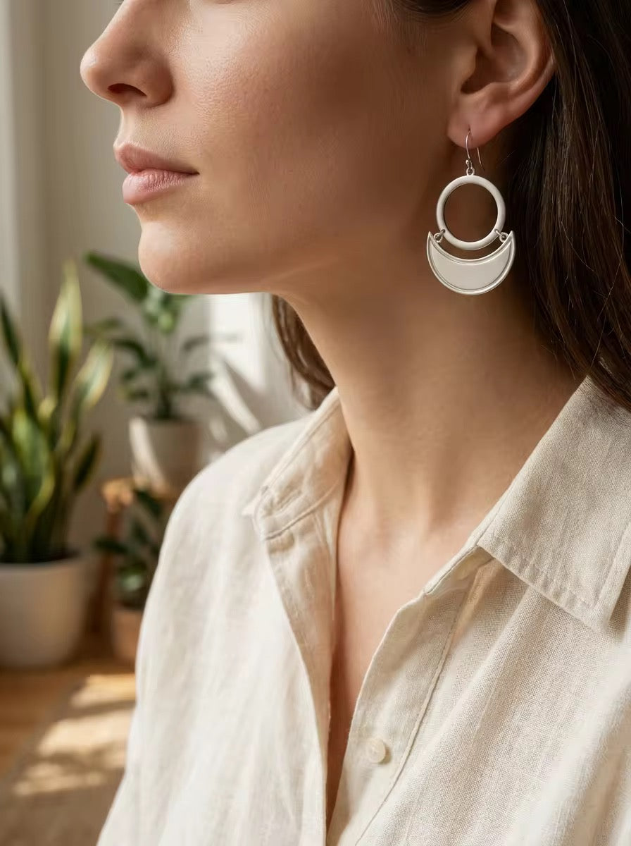 Moonswing Earrings (Silver)