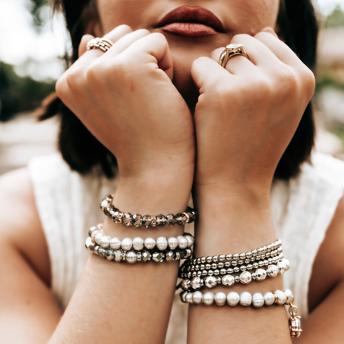 Chrome Couture Stackables (Silver)