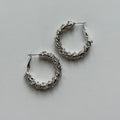 Twist Theory Hoops (Silver)
