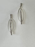 Fine Line Earrings (Silver)