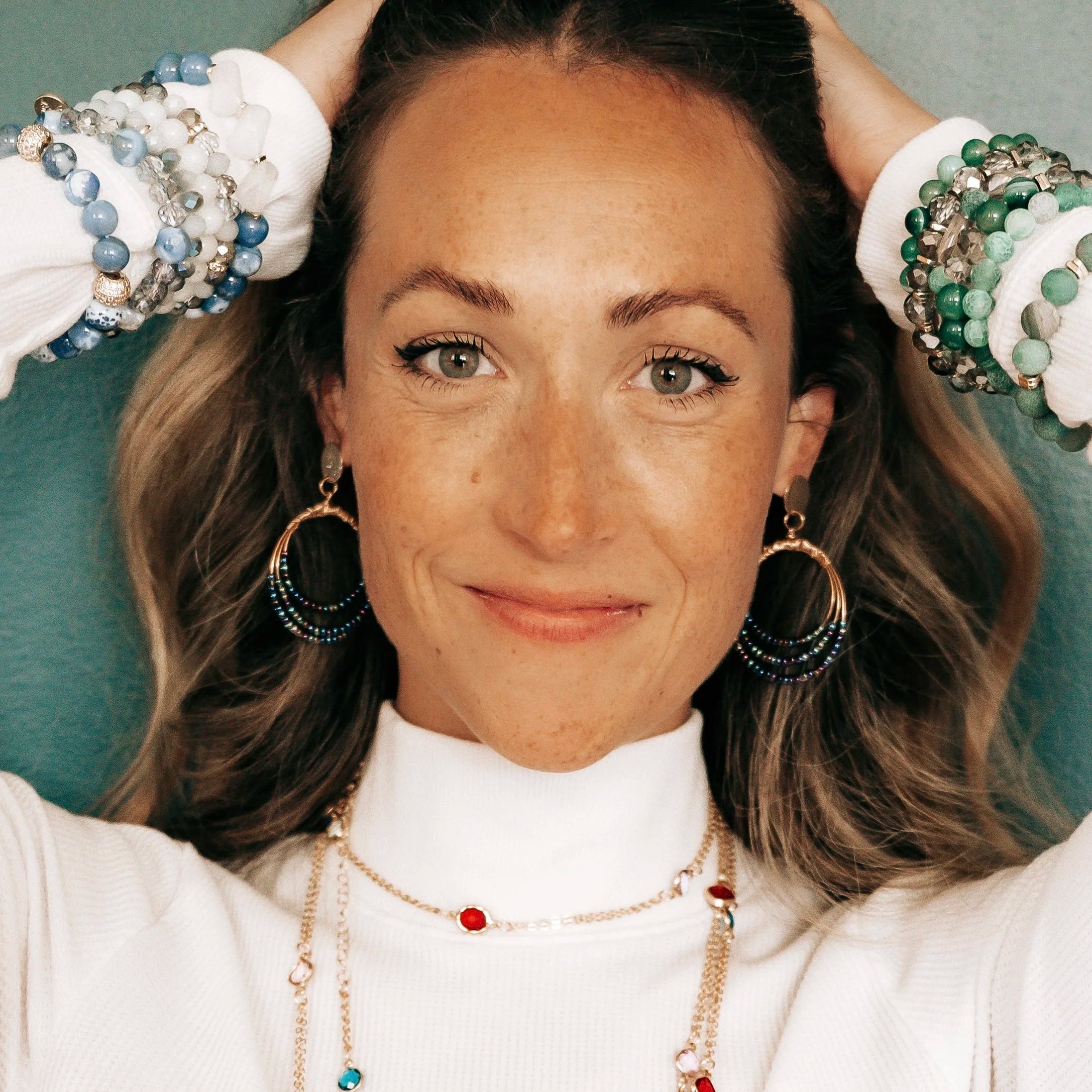 Living in Color Earrings (Gold)