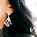 Crossover Earrings (Silver)