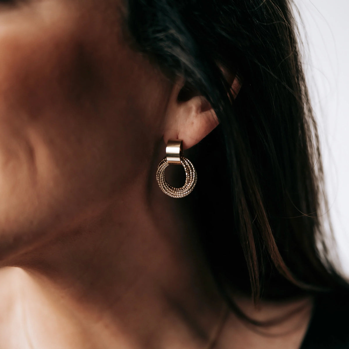 Modern Balance Earrings (Gold)