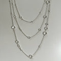 Crystal Cadence Necklace (Silver)