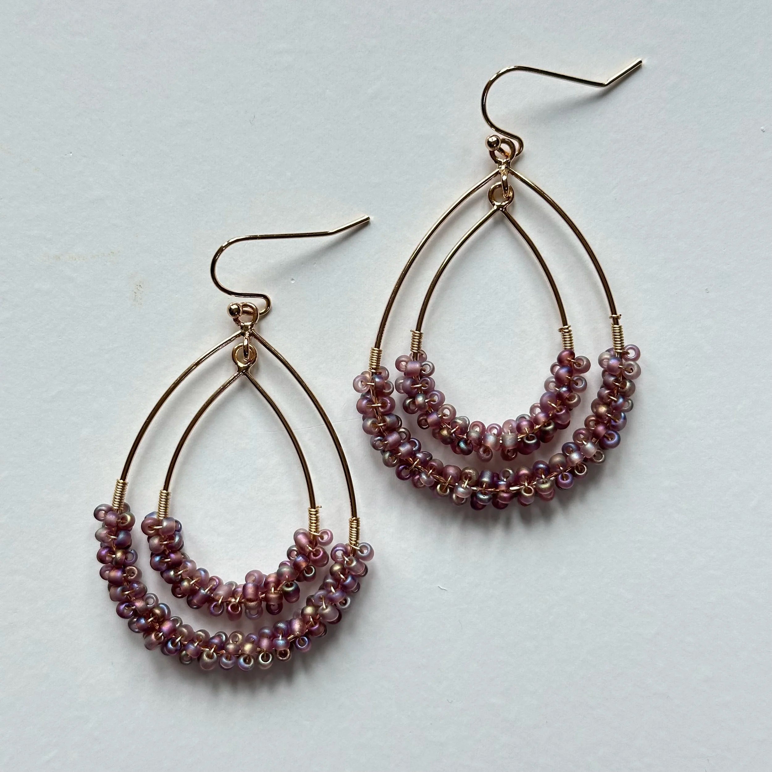 Watercolor Earrings (Gold)
