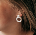 Modern Balance Earrings (Silver)